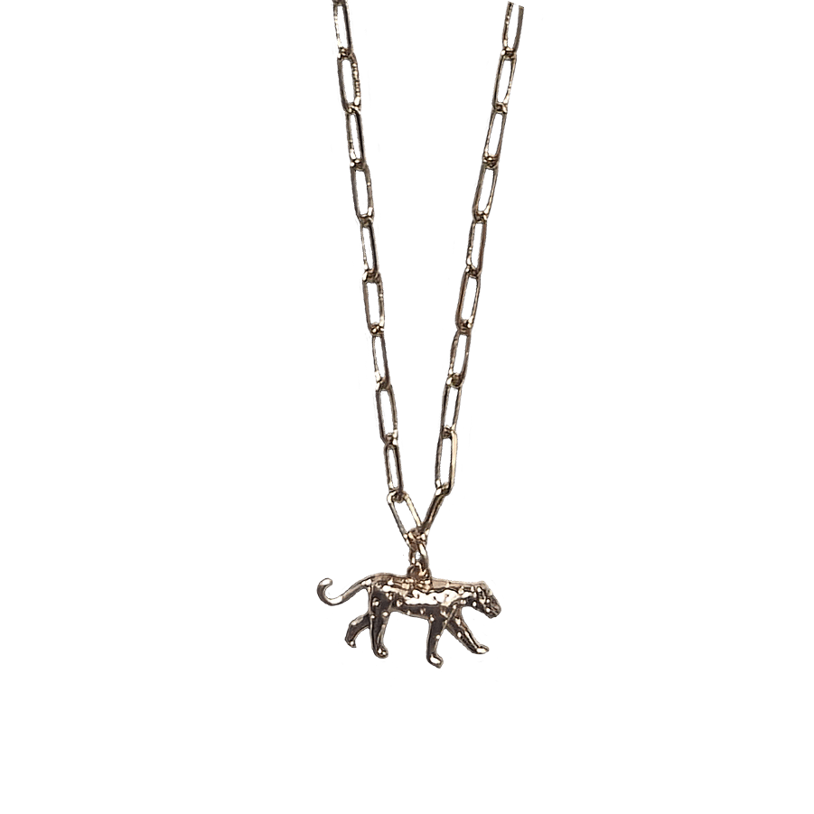 Leovely Leopard Necklace Necklaces Style 1 - Small paperclip chain: 46cm (ca.18”) Necklace