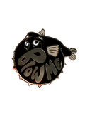 The Beastly Blowfish Pin by Pins by diedododa combines a splash of dark humor with its cartoon design and the phrase "Blow Me.