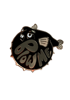 The Beastly Blowfish Pin by Pins by diedododa combines a splash of dark humor with its cartoon design and the phrase "Blow Me.