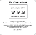 Care label for Bags by diedododa's Bodega/Shromp’s XXL Snack Shopper: UK-made from 100% natural cotton canvas. Do not machine wash, bleach, or tumble dry. Washing not recommended to preserve this eco-friendly tote and prevent shrinkage.