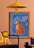 Léopard Roux Matte Art Print Aventures Des Créatures Art Print