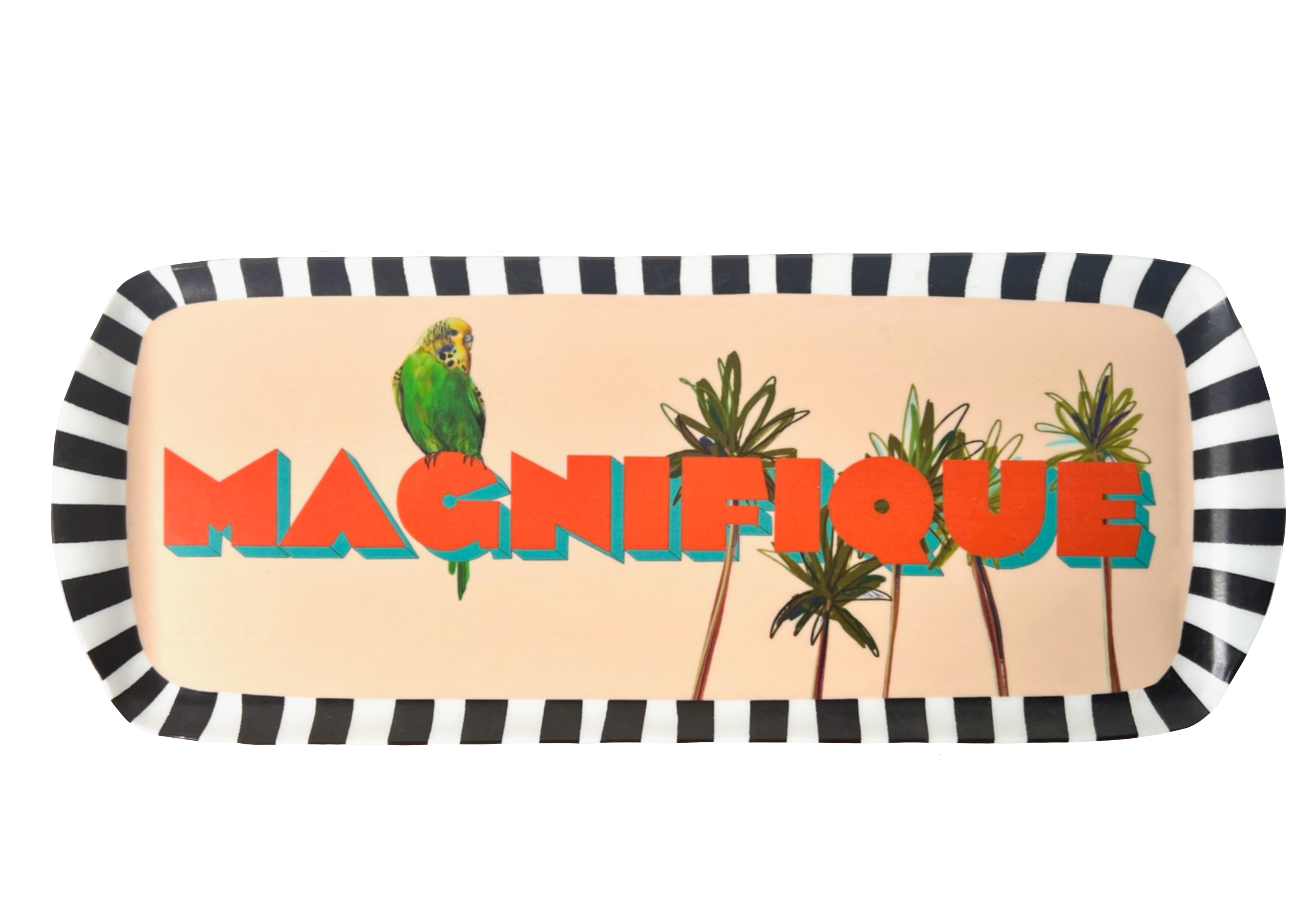 Magnifique Cocktail/Sandwich Tray Hôtel Dodo Melamine Tray