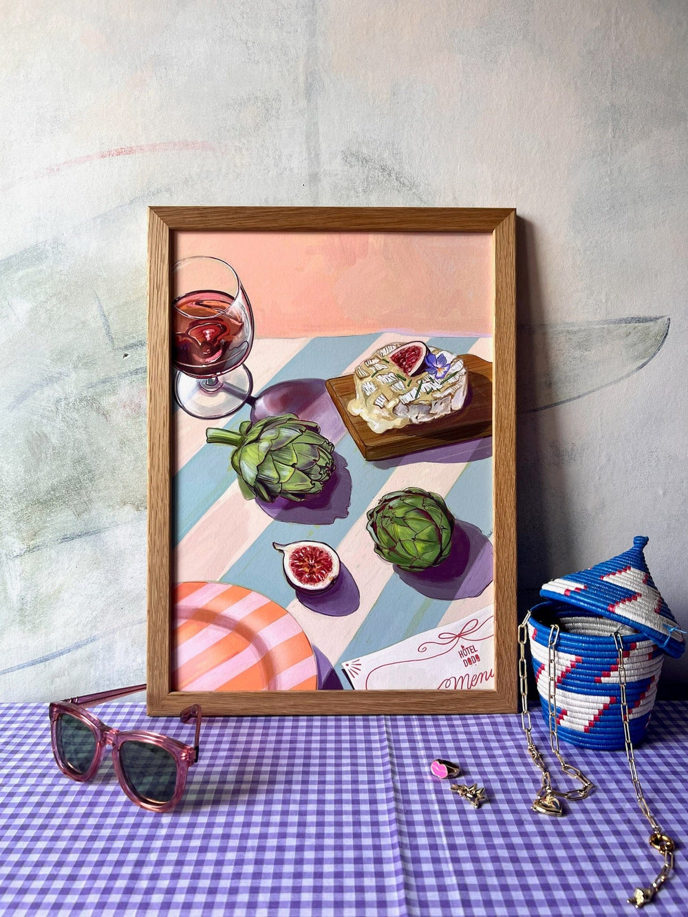 Figgy Cheese And 'Chokes Giclée Art Print Hôtel Dodo Art Print