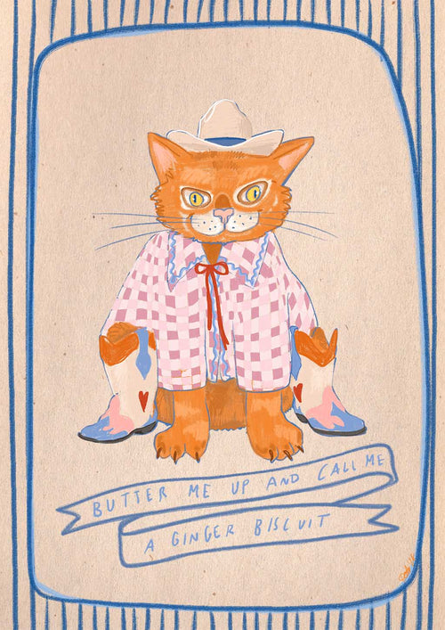 Ginger Biscuits Matte Art Print Sketchy Strays Art Print