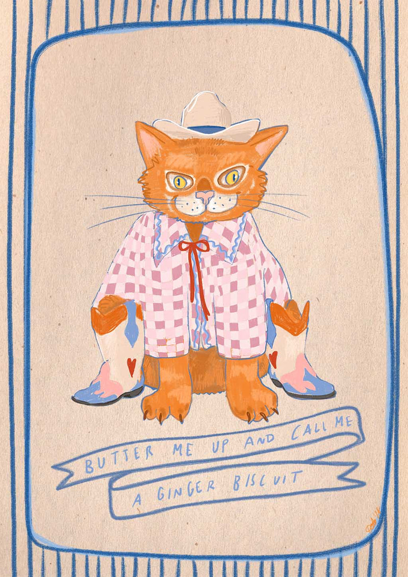 Ginger Biscuits Matte Art Print Sketchy Strays Art Print