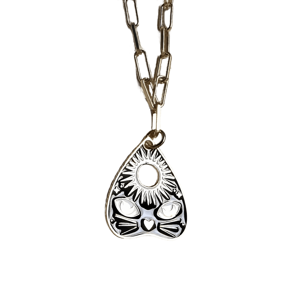 Ouija Kitty Necklace Necklaces Style 1 - Medium paperclip chain 60cm (ca.24”) Necklace