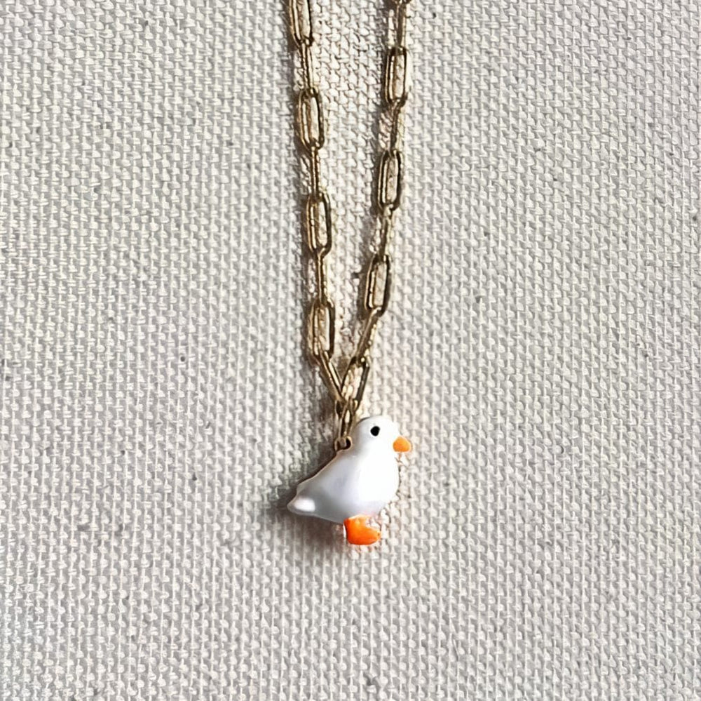 Lucky Ducky Necklace Necklaces Style 1 - Small paperclip chain short: 46cm (ca.18”) Necklace