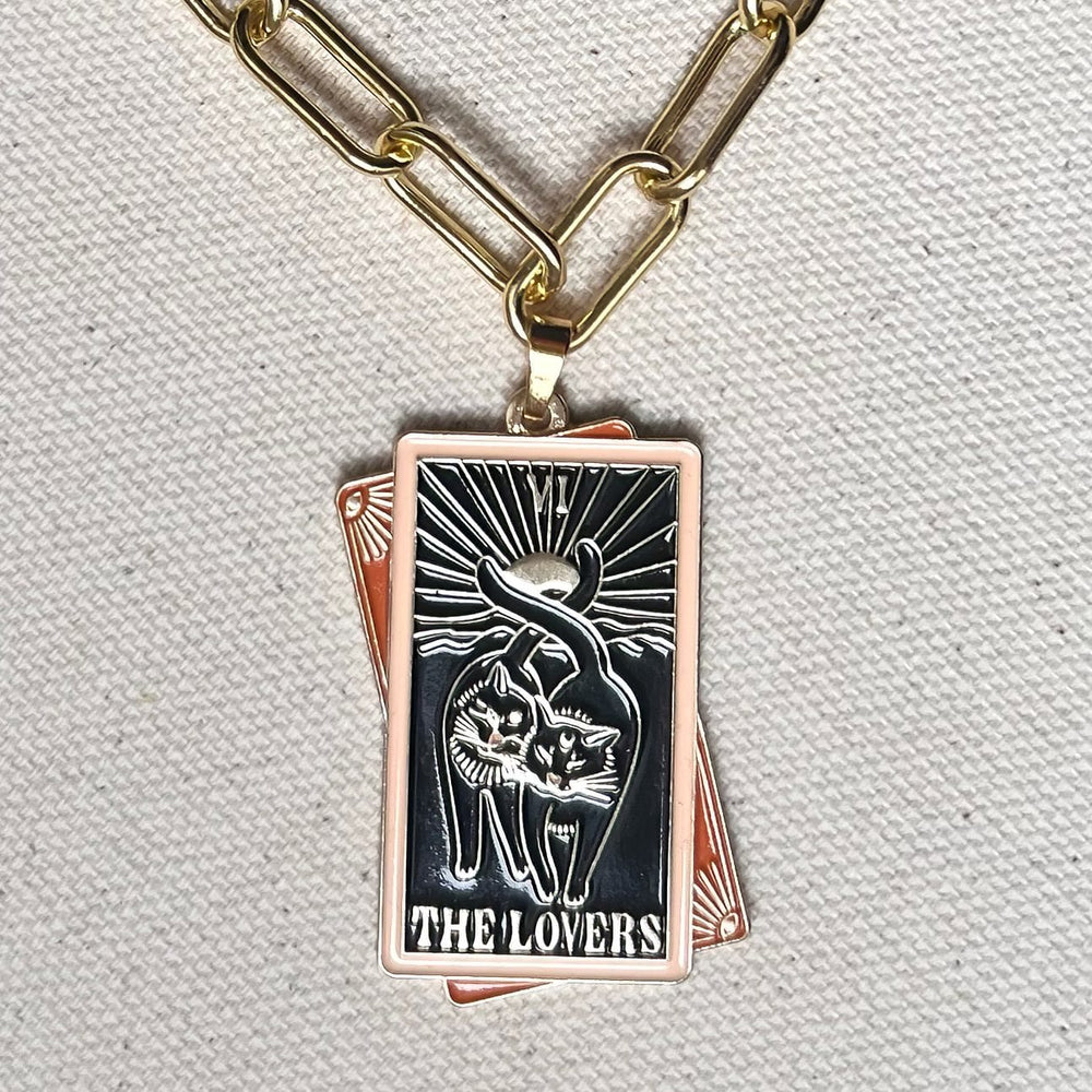 Tarot Cats - The Lovers Necklace Tarot Cats Necklace