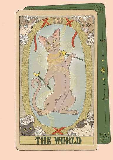 The World Art Print Tarot Cats Art Print