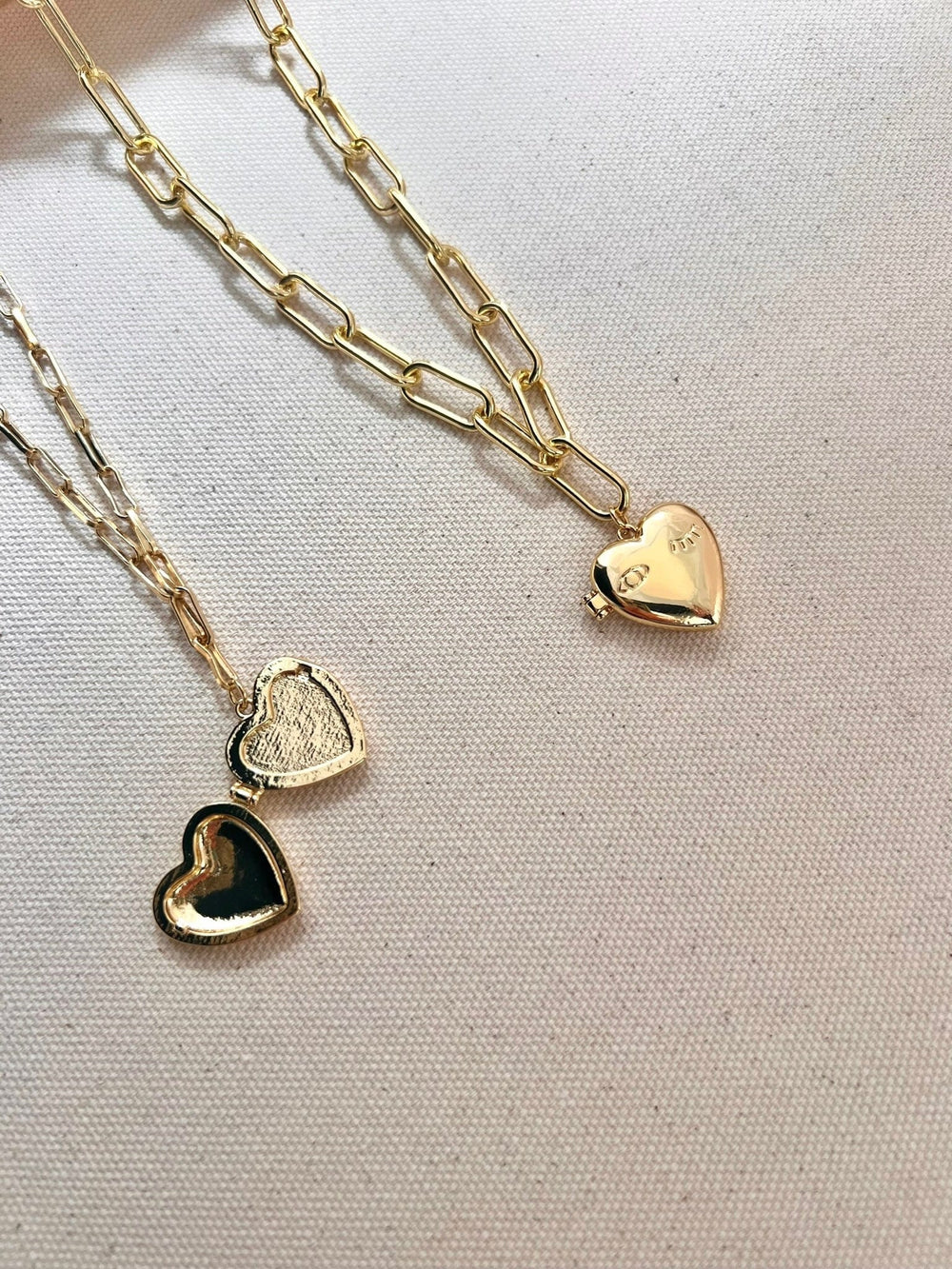 Wink Heart Locket Necklace Necklaces Necklace