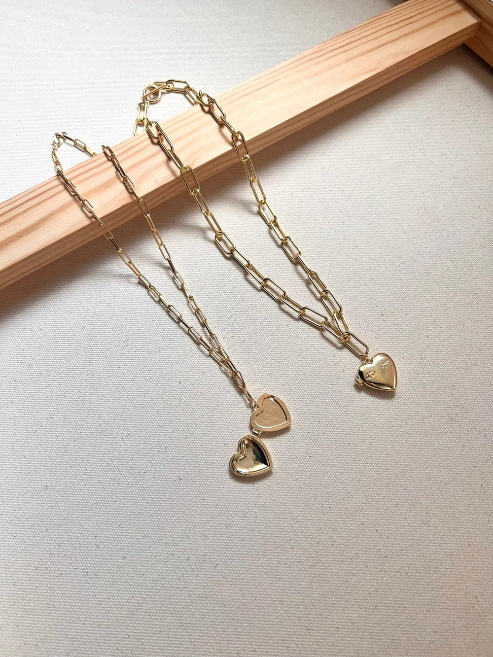 Wink Heart Locket Necklace Necklaces Necklace