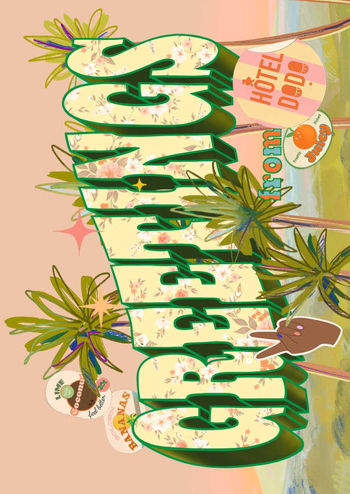 Vintage Greetings Matte Art Print Hôtel Dodo Art Print