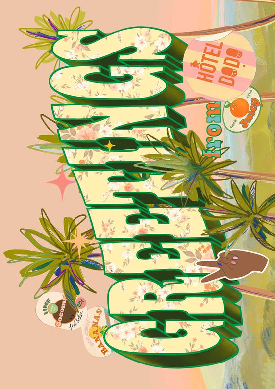 Vintage Greetings Matte Art Print