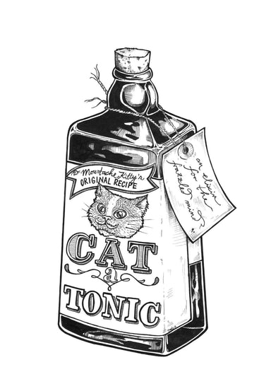 Catatonic Matte Art Print Potion & Poison Bottles Art Print