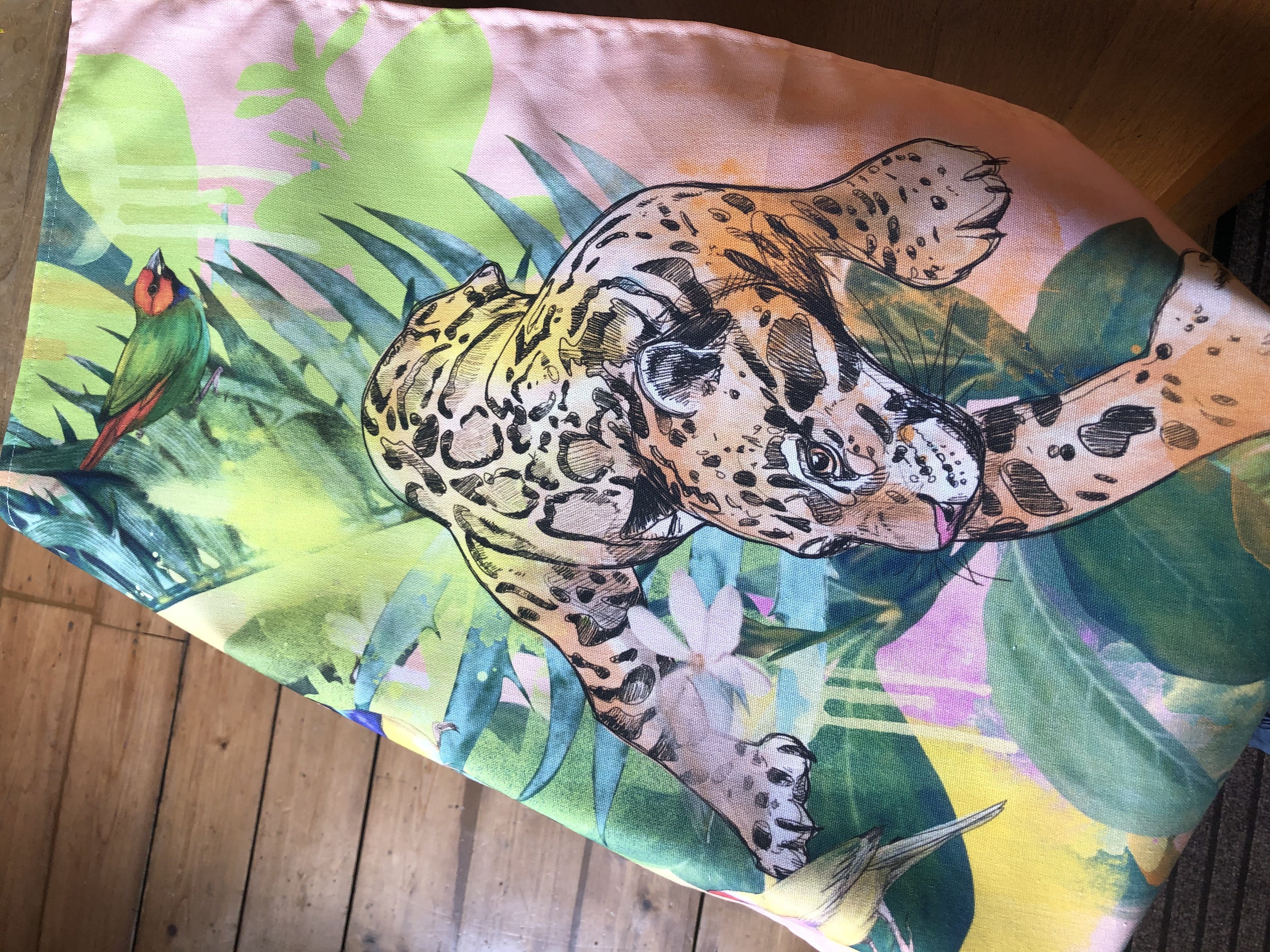 Dancing Leopard Tea Towel Tea Towels by diedododa Tea Towel