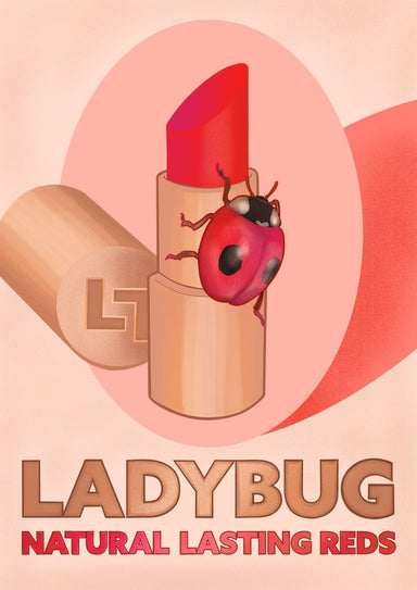 Ladybug Lipstick Giclée Art Print ADimals Art Print