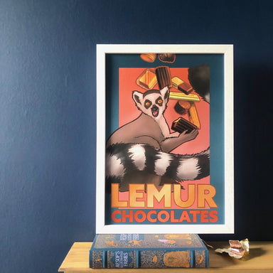 Lemur Chocolate Giclée Art Print ADimals Art Print