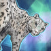 Blue Snow Leopard Giclée Art Print Leovely Leopards Art Print