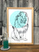 Lion Matte Art Print Cats & Dots Art Print