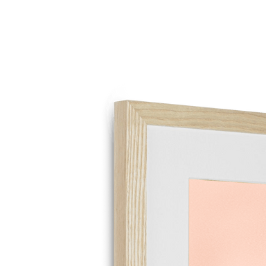 Ladybug Lipstick Giclée Framed with a Mount Print ADimals Mounted Print