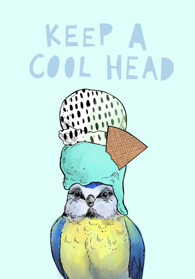 Ice Ice Beaky - Cool Head Greeting Card Ice Ice Beaky Card