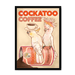 Cockatoo Coffee Giclée Framed Print ADimals A4 Portrait / Black Frame Framed Print
