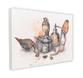 Boudoir Finches Canvas Print The Gathering 28"x40"(70x100 cm) Canvas Print