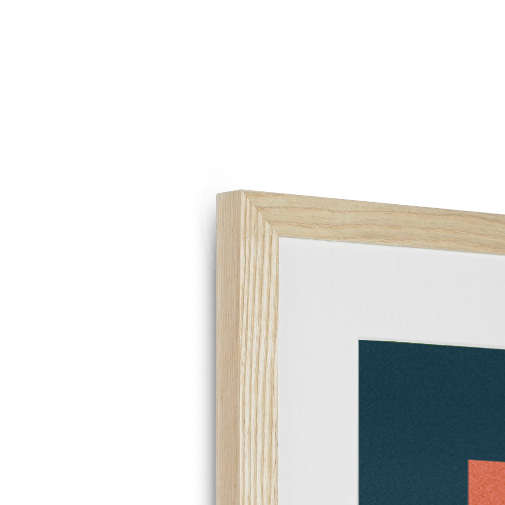 Lemur Chocolate Giclée Framed with a Mount Print ADimals Mounted Print