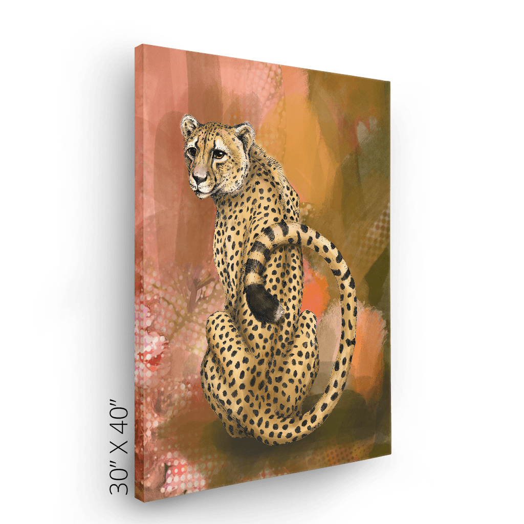 Spotted Repose Canvas Print Pawky Paws Canvas Print