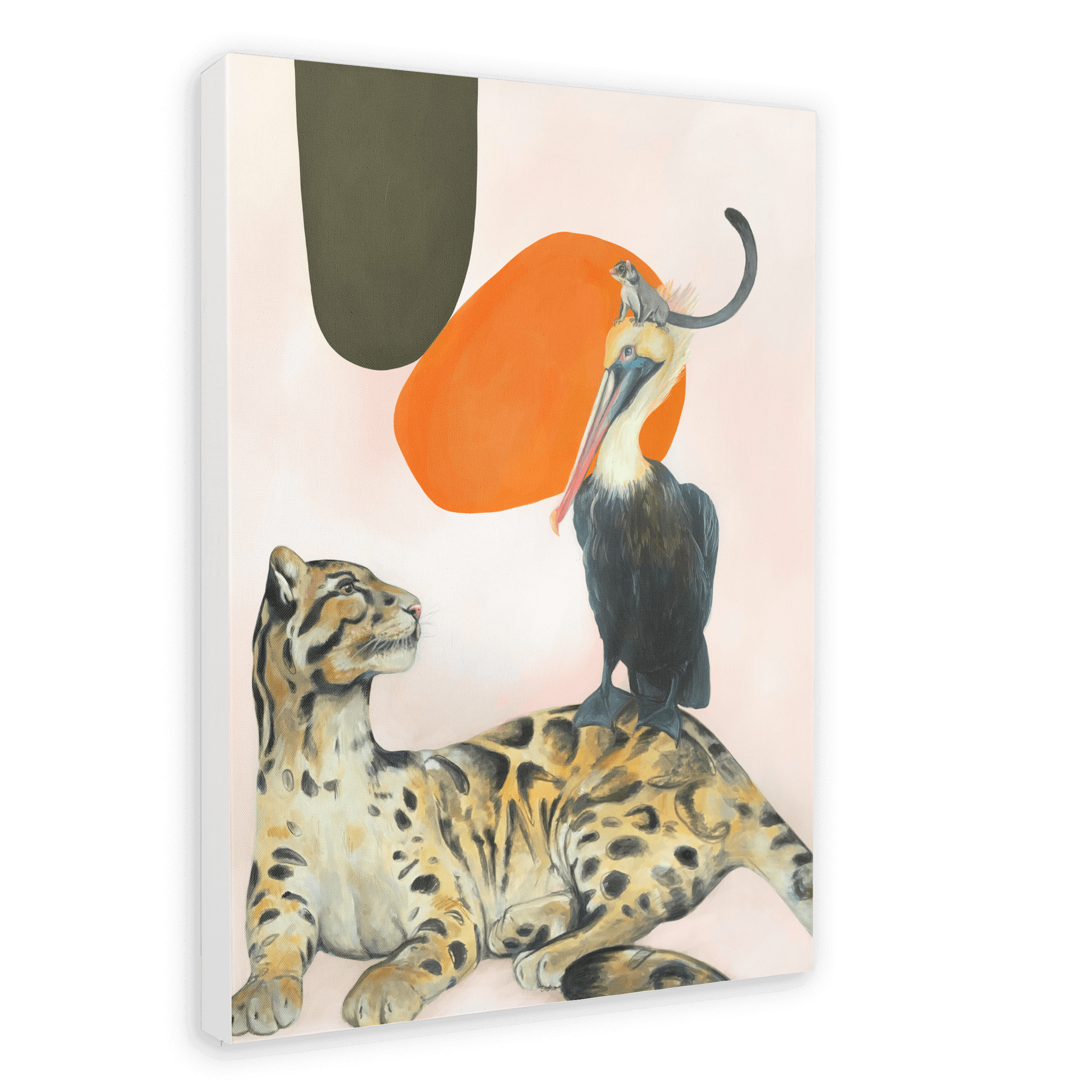 Des Animaux Canvas Print The Gathering 28"x40"(70x100 cm) Canvas Print