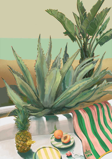 Âllo Aloe (feat. Pineapple Duckie) Art Print Hôtel Dodo Art Print