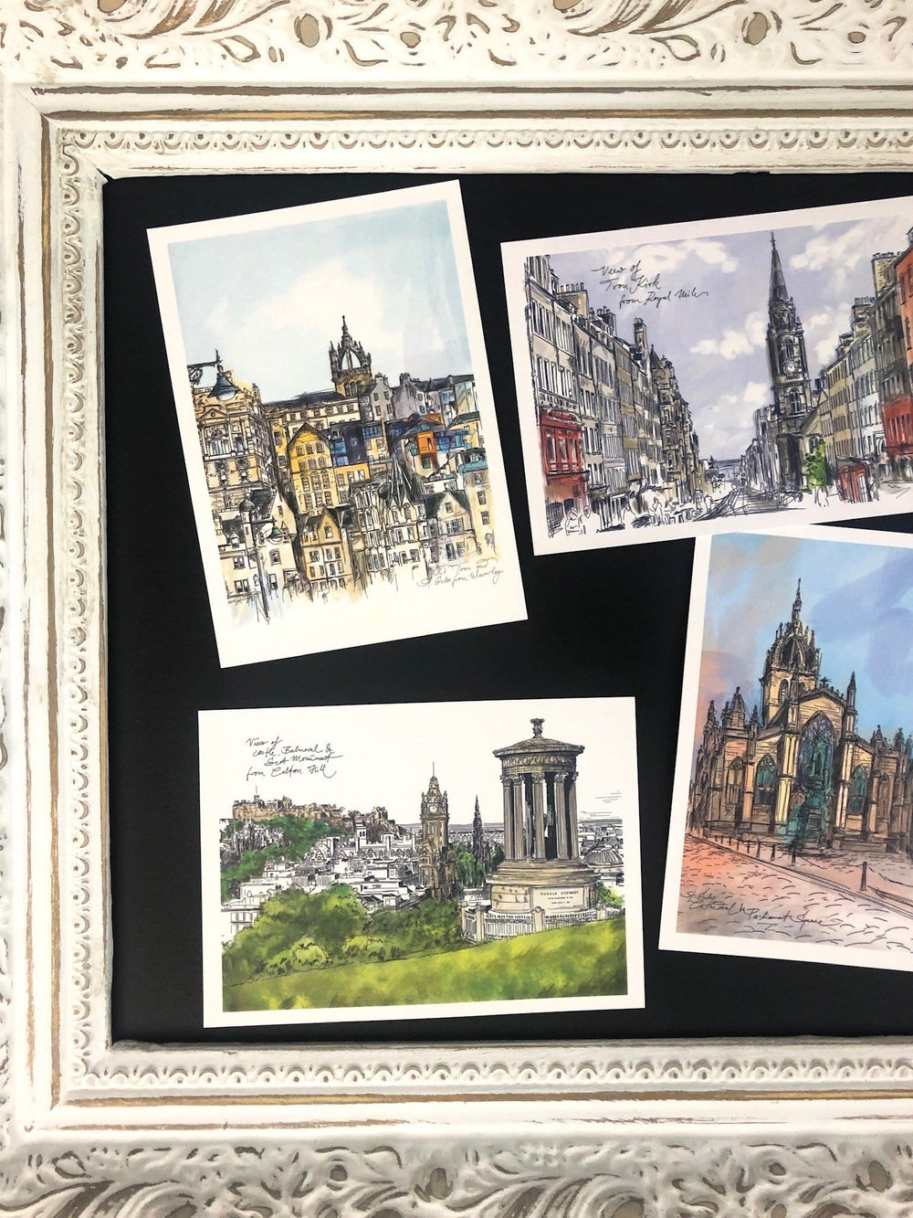 Enchanting Edinburgh Mini Art Print Set Essential Edinburgh mini print set