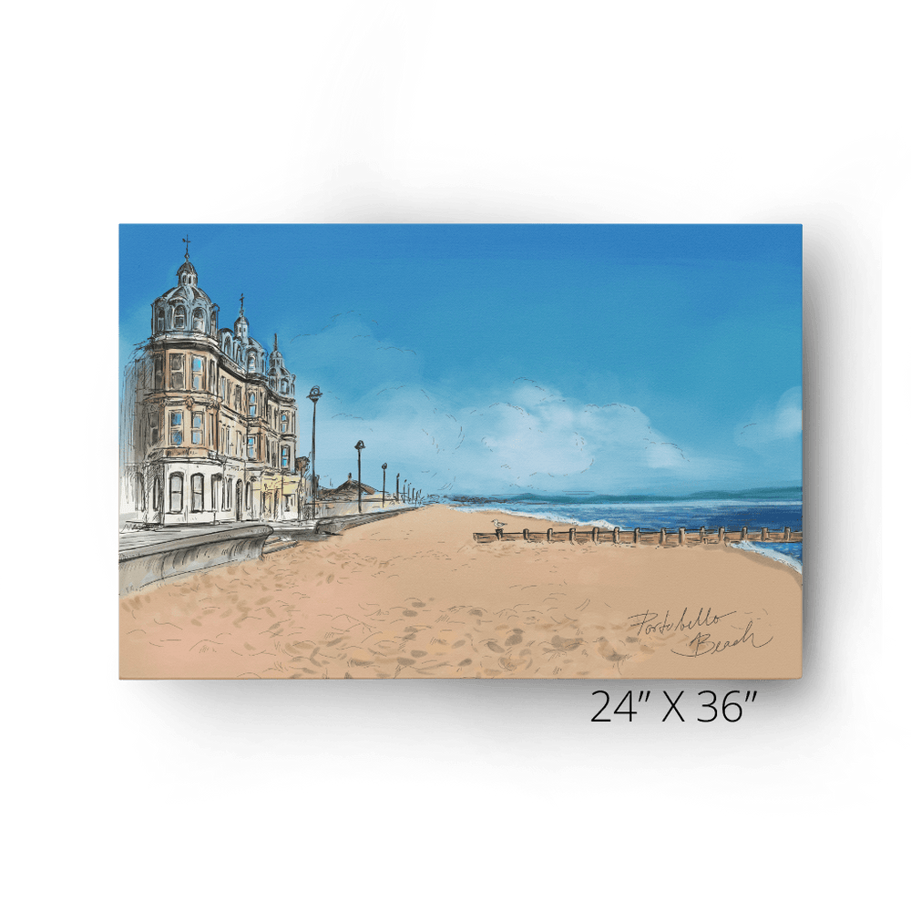 Portobello Beach Canvas Print Essential Edinburgh 24" X 36" Canvas Print