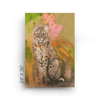 Bobcat Botanica Canvas Print Pawky Paws 24" X 36" Canvas Print