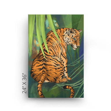 Jungle Stripes Canvas Print Pawky Paws 24" X 36" Canvas Print