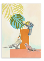 Tropical Pals Canvas Print The Gathering 28"x40"(70x100 cm) Canvas Print