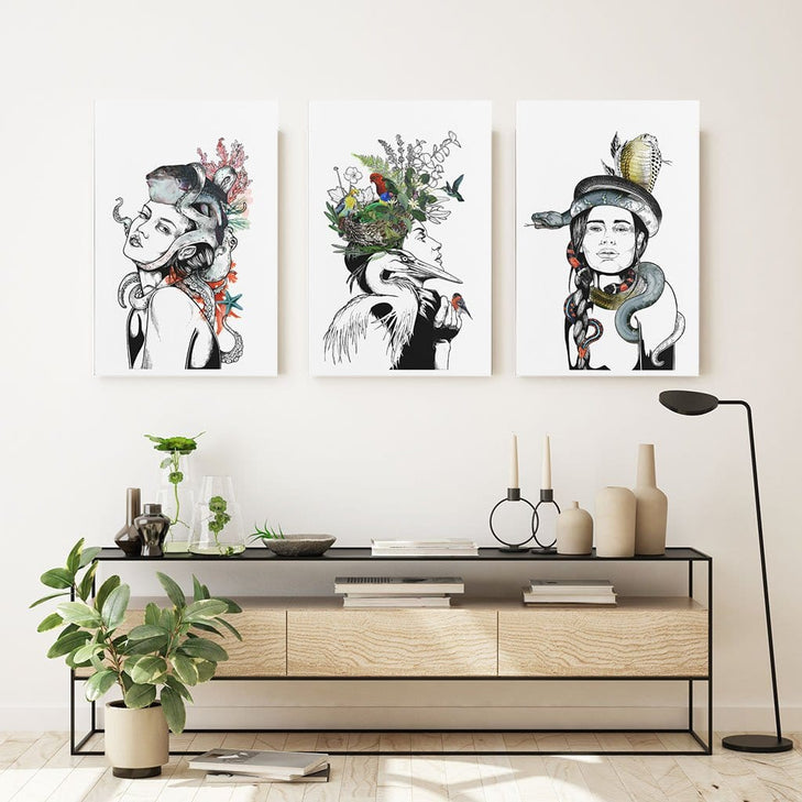 Earth Matte Canvas Print Habitats 28"x40"(70x100 cm) Canvas Print