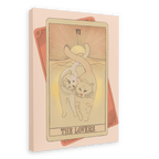 The Lovers Canvas Print Tarot Cats 28"x40"(70x100 cm) Canvas Print