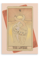 The Lovers Canvas Print Tarot Cats 28"x40"(70x100 cm) Canvas Print