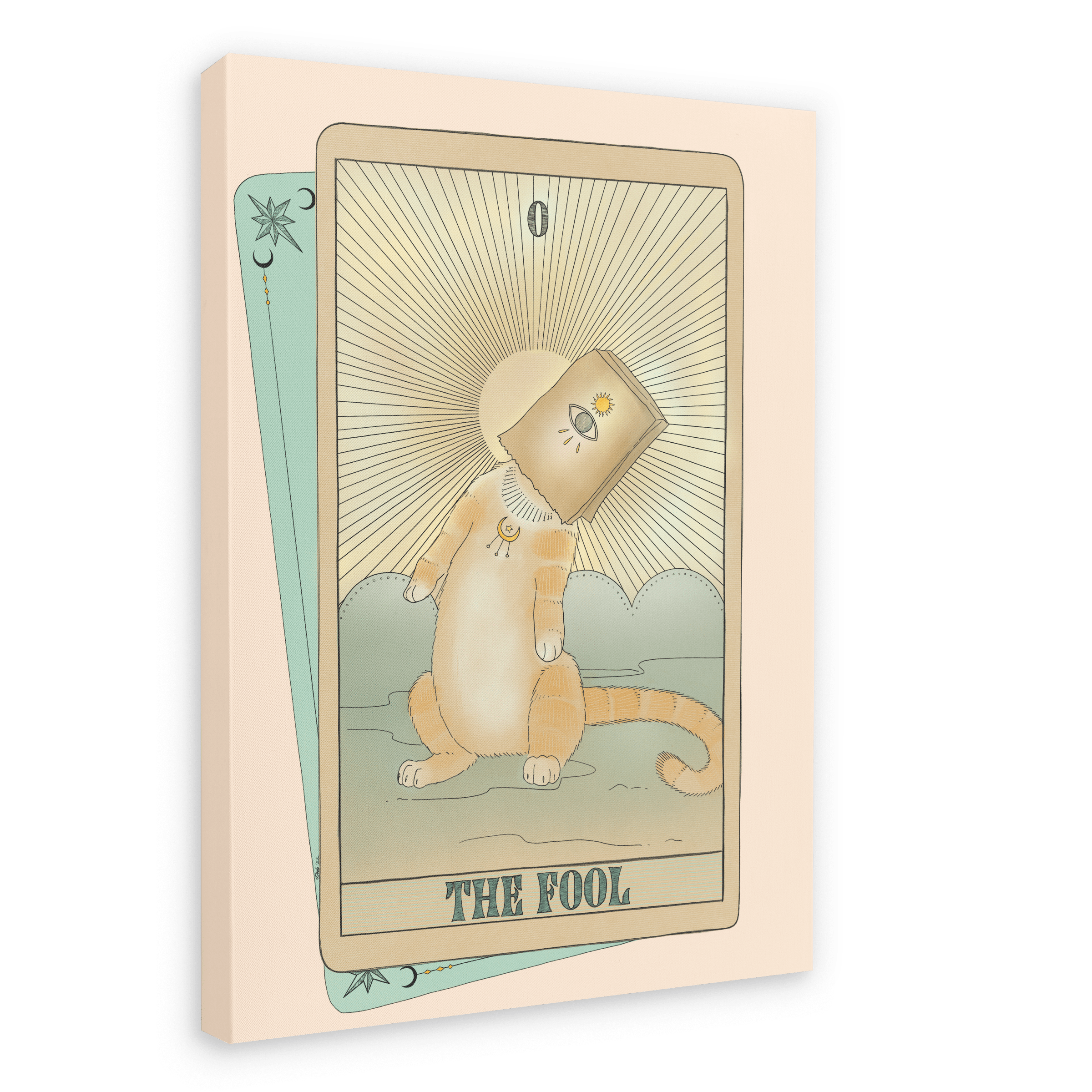 The Fool Canvas Print Tarot Cats 28"x40"(70x100 cm) Canvas Print