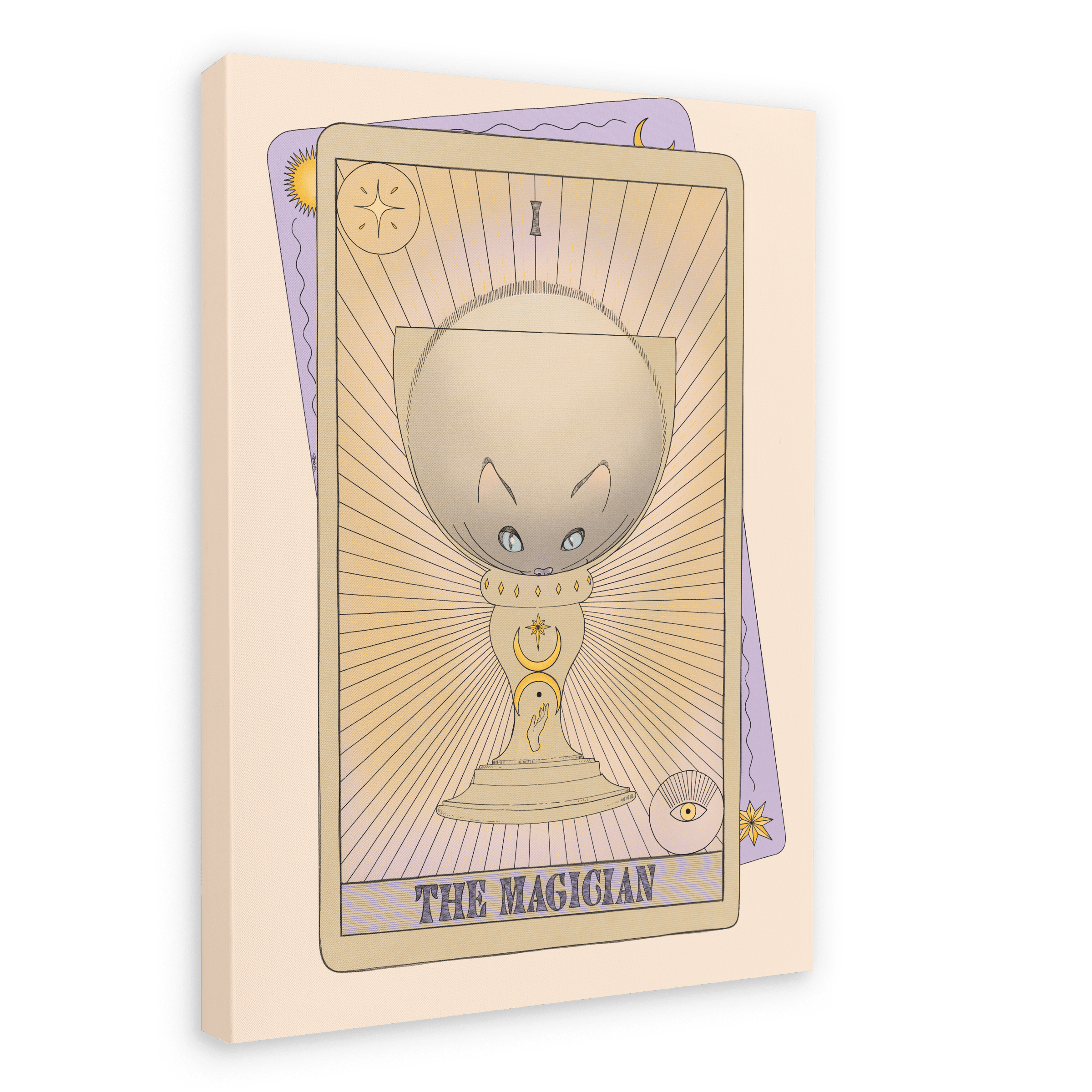 The Magician Canvas Print Tarot Cats 28
