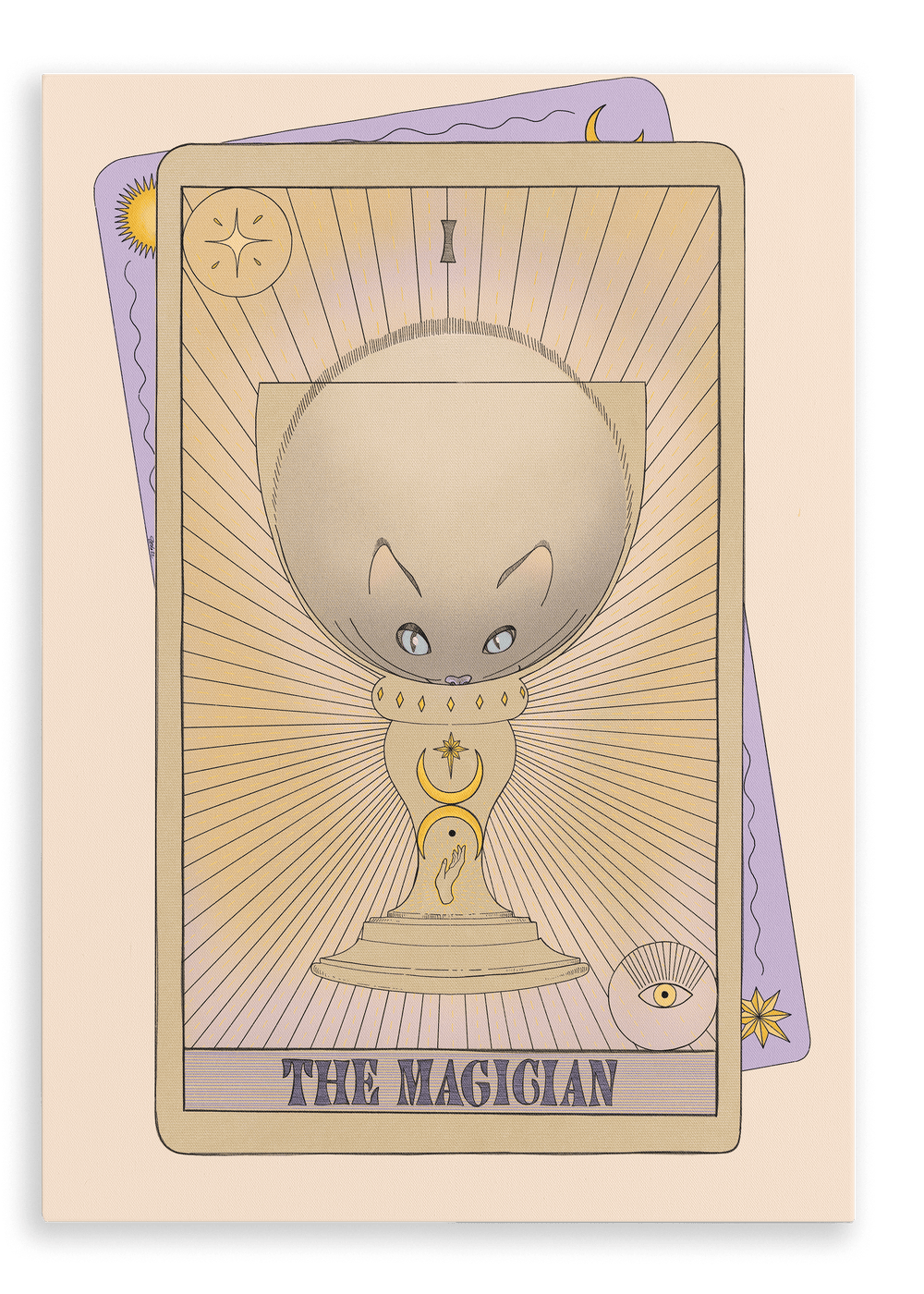 The Magician Canvas Print Tarot Cats 28"x40"(70x100 cm) Canvas Print