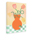 Tulips In Orange Matte Canvas Print Happy Stems 28"x40"(70x100 cm) Canvas Print