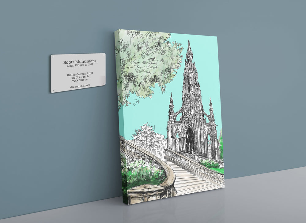 Scott Monument Canvas Print Essential Edinburgh 28"x40"(70x100 cm) Canvas Print