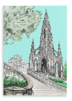 Scott Monument Canvas Print Essential Edinburgh 28"x40"(70x100 cm) Canvas Print