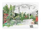 Kibble Palace of Glasgow Botanic Gardens Canvas Print Glasgow Kisses 28"x40"(70x100 cm) Canvas Print
