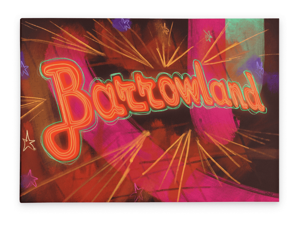 Barrowland Canvas Print Glasgow Kisses 28"x40"(70x100 cm) Canvas Print