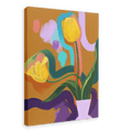 Through The Tulips - Yellow Canvas Print Through The Tulips 28"x40"(70x100 cm) Canvas Print