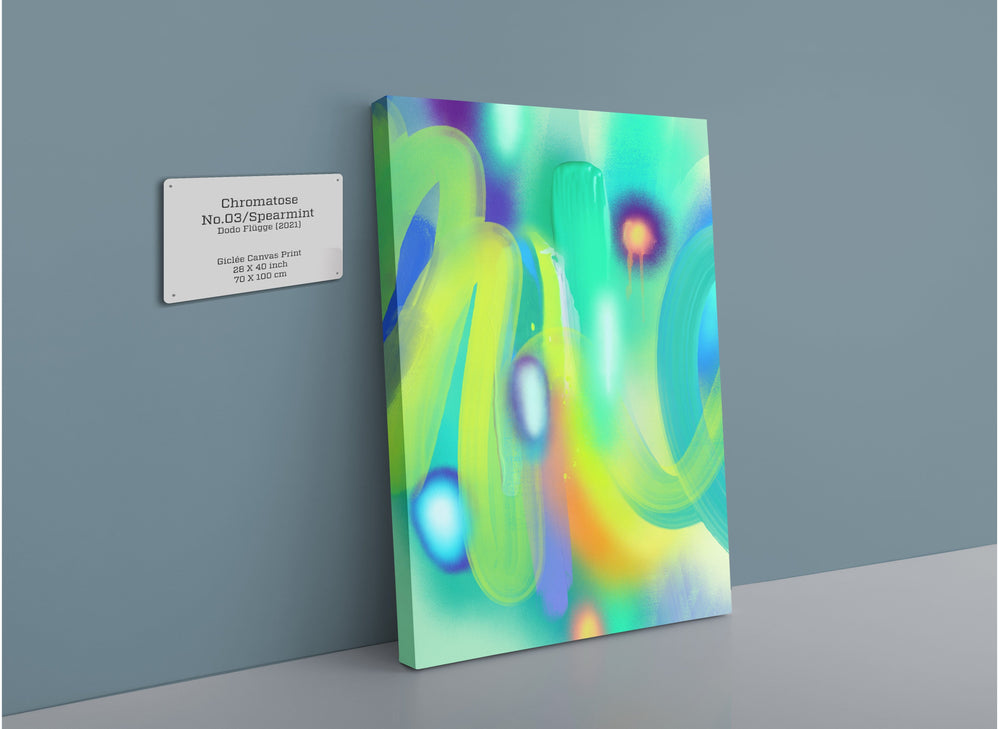 Chromatose No.03/Spearmint Canvas Print Chromatose 28"x40"(70x100 cm) Canvas Print