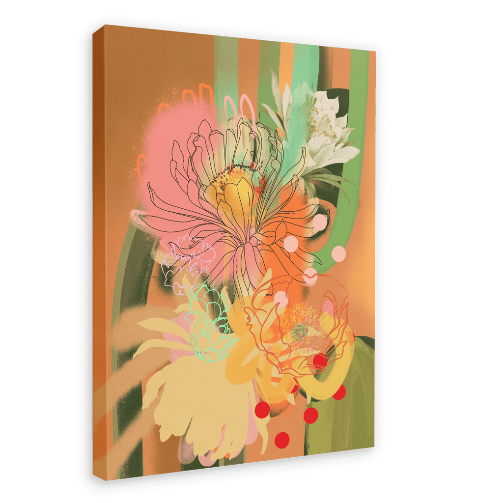 Cacti Printed Canvas Wall Art Chromatose 28"x40"(70x100 cm) Canvas Print